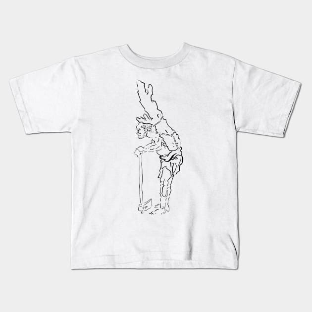 Katsushika Hokusai Kids T-Shirt by Antho